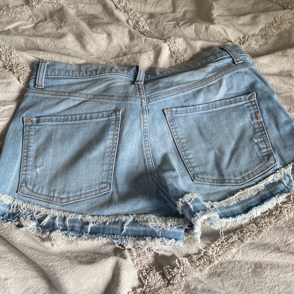 Express Fringe Denim Shorts - Picture 6 of 6